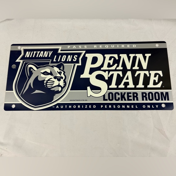 Penn State University PSU Nittany Lions Fan Metal Sign Man Cave 8.5x22 - Picture 2 of 6
